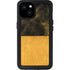 Black and Gold Split Marble iPhone 15 Plus Waterproof Case